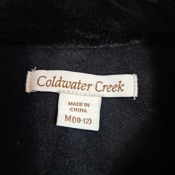 Coldwater‎ Creek Black Polyester Faux Lined Vest Size Medium - Picture 7 of 12